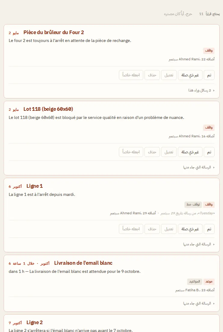 التصنيع